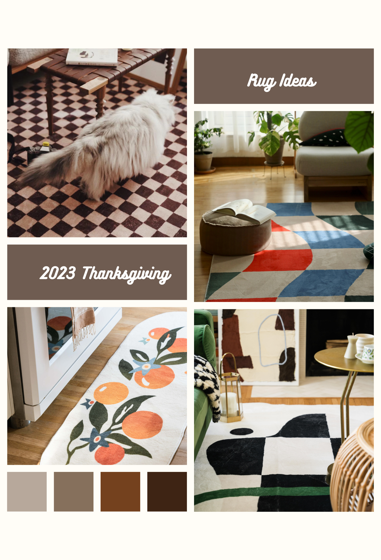 Thanksgiving Rug Idea 2023 - Lany Space